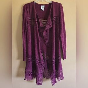 Self Esteem Embroidered Cardigan, XL (PTP=18")